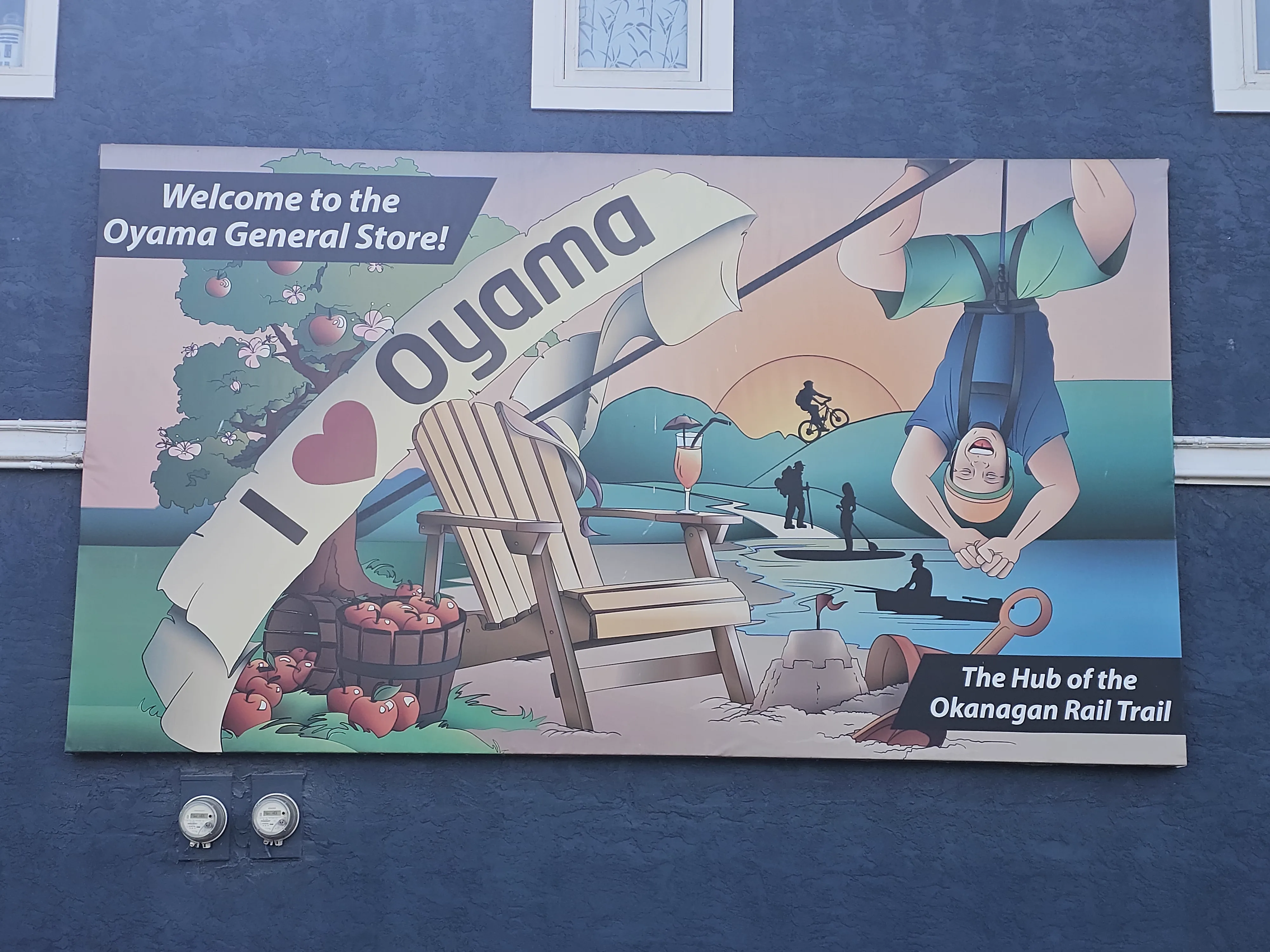 Welcome to Oyama General Store mural — I Love Oyama
